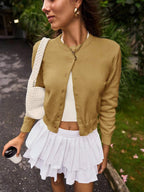 Amara | Cropped Button Cardigan