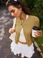 Amara | Cropped Button Cardigan