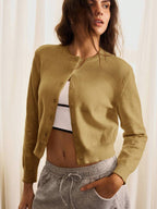 Amara | Cropped Button Cardigan