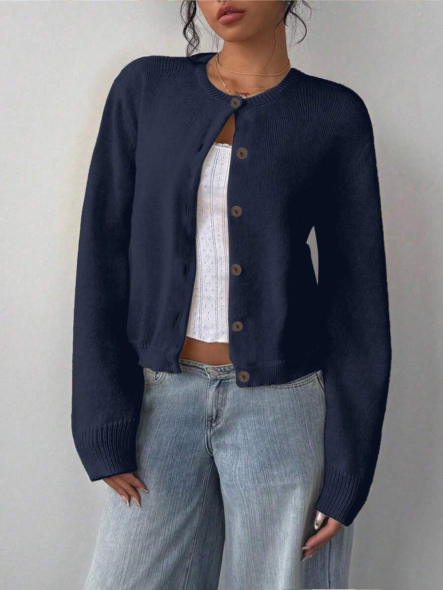 Amara | Cropped Button Cardigan
