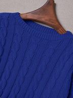 Lune | Cropped Cable Knit Sweater