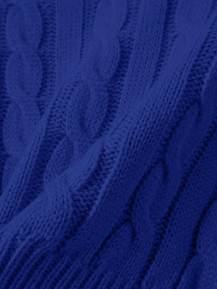 Lune | Cropped Cable Knit Sweater