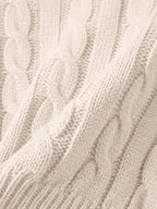 Lune | Cropped Cable Knit Sweater