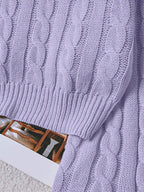 Lune | Cropped Cable Knit Sweater