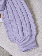 Lune | Cropped Cable Knit Sweater