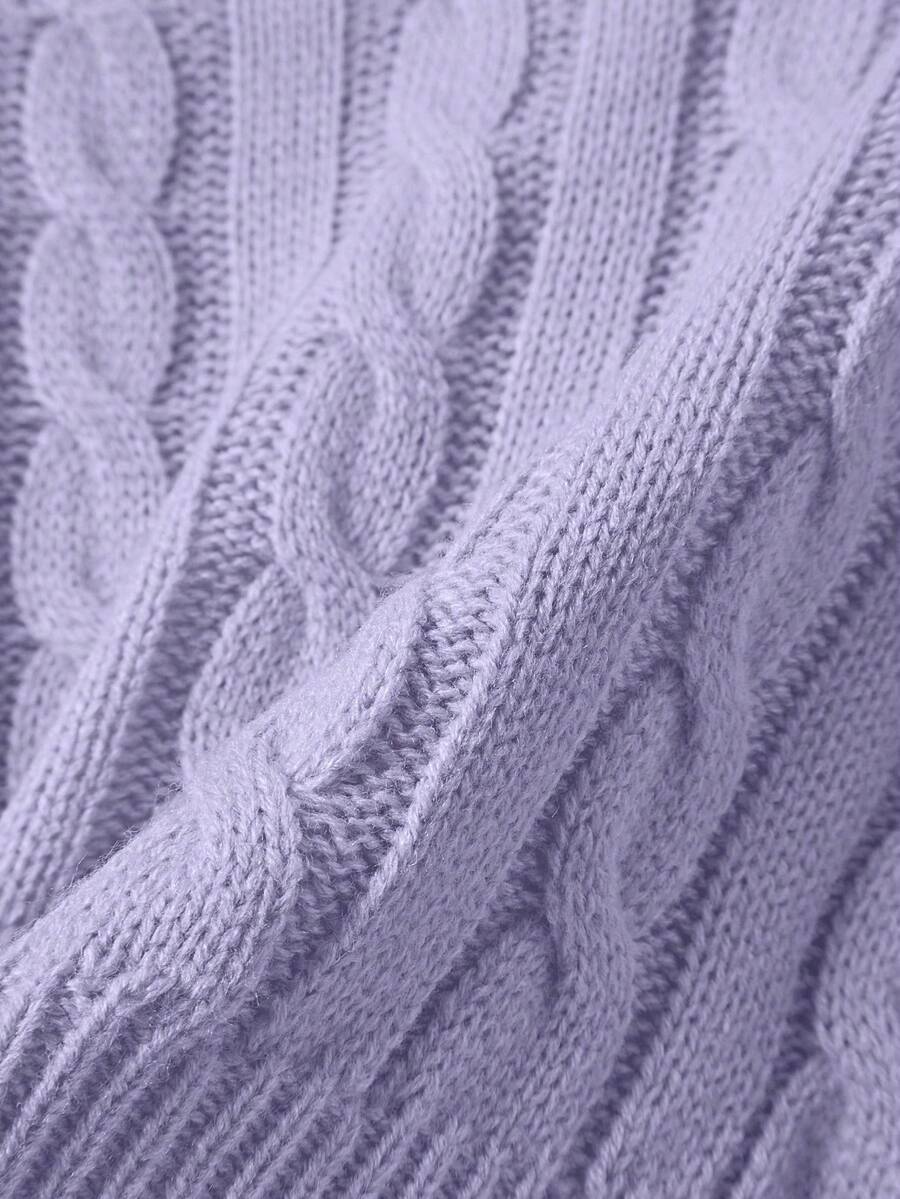 Lune | Cropped Cable Knit Sweater