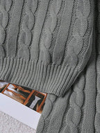 Lune | Cropped Cable Knit Sweater