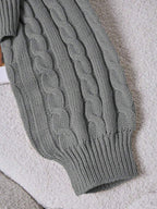 Lune | Cropped Cable Knit Sweater