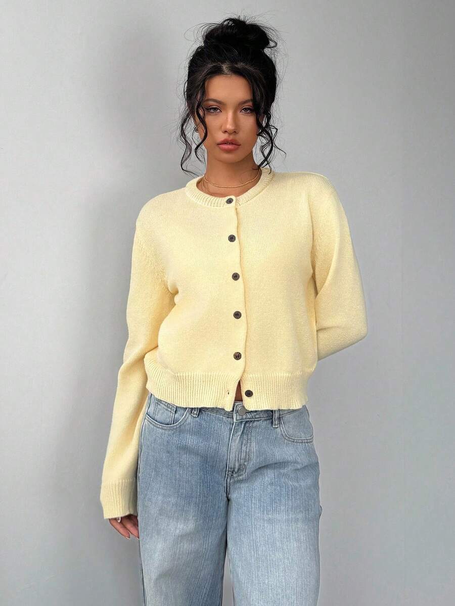 Amara | Cropped Button Cardigan
