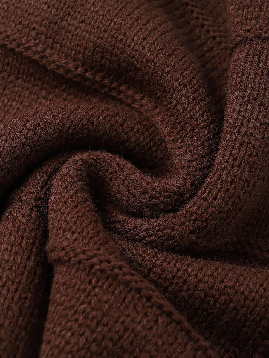 Lune | Cropped Cable Knit Sweater