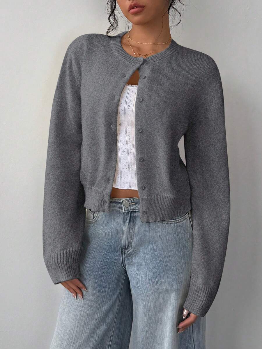 Amara | Cropped Button Cardigan