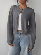 Amara | Cropped Button Cardigan