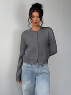 Amara | Cropped Button Cardigan