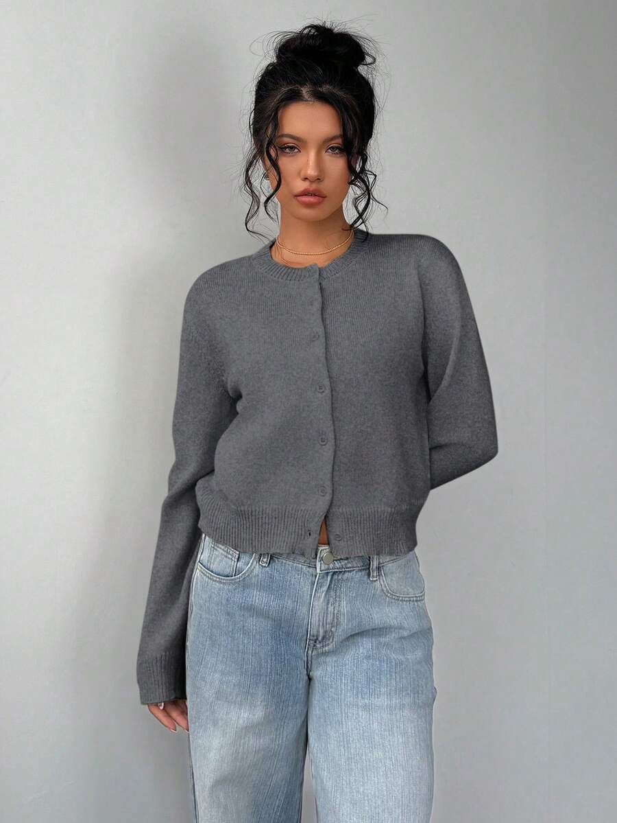 Amara | Cropped Button Cardigan
