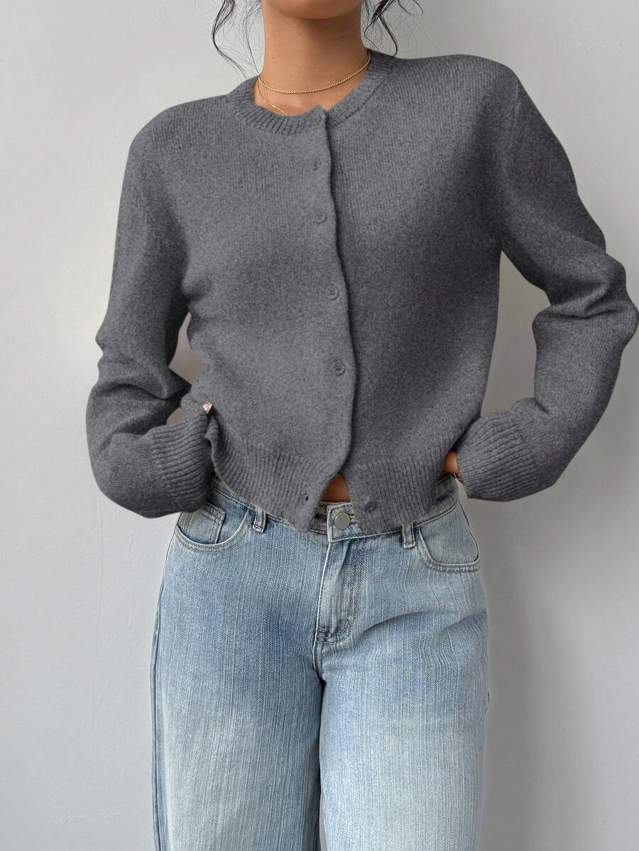 Amara | Cropped Button Cardigan