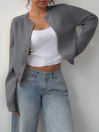 Amara | Cropped Button Cardigan