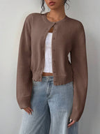 Amara | Cropped Button Cardigan