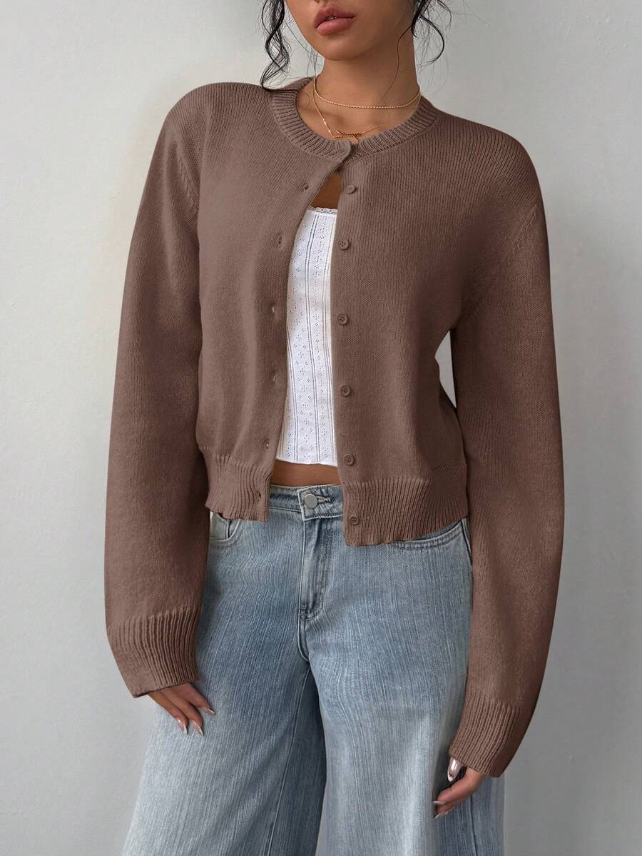 Amara | Cropped Button Cardigan