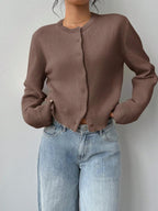 Amara | Cropped Button Cardigan