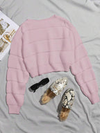 Lune | Cropped Cable Knit Sweater