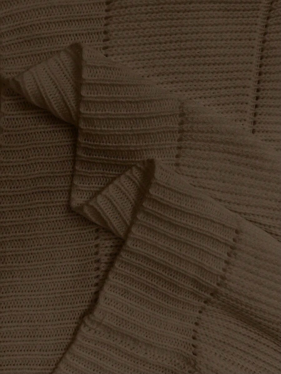 Lune | Cropped Cable Knit Sweater