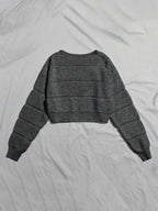 Lune | Cropped Cable Knit Sweater