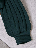 Lune | Cropped Cable Knit Sweater