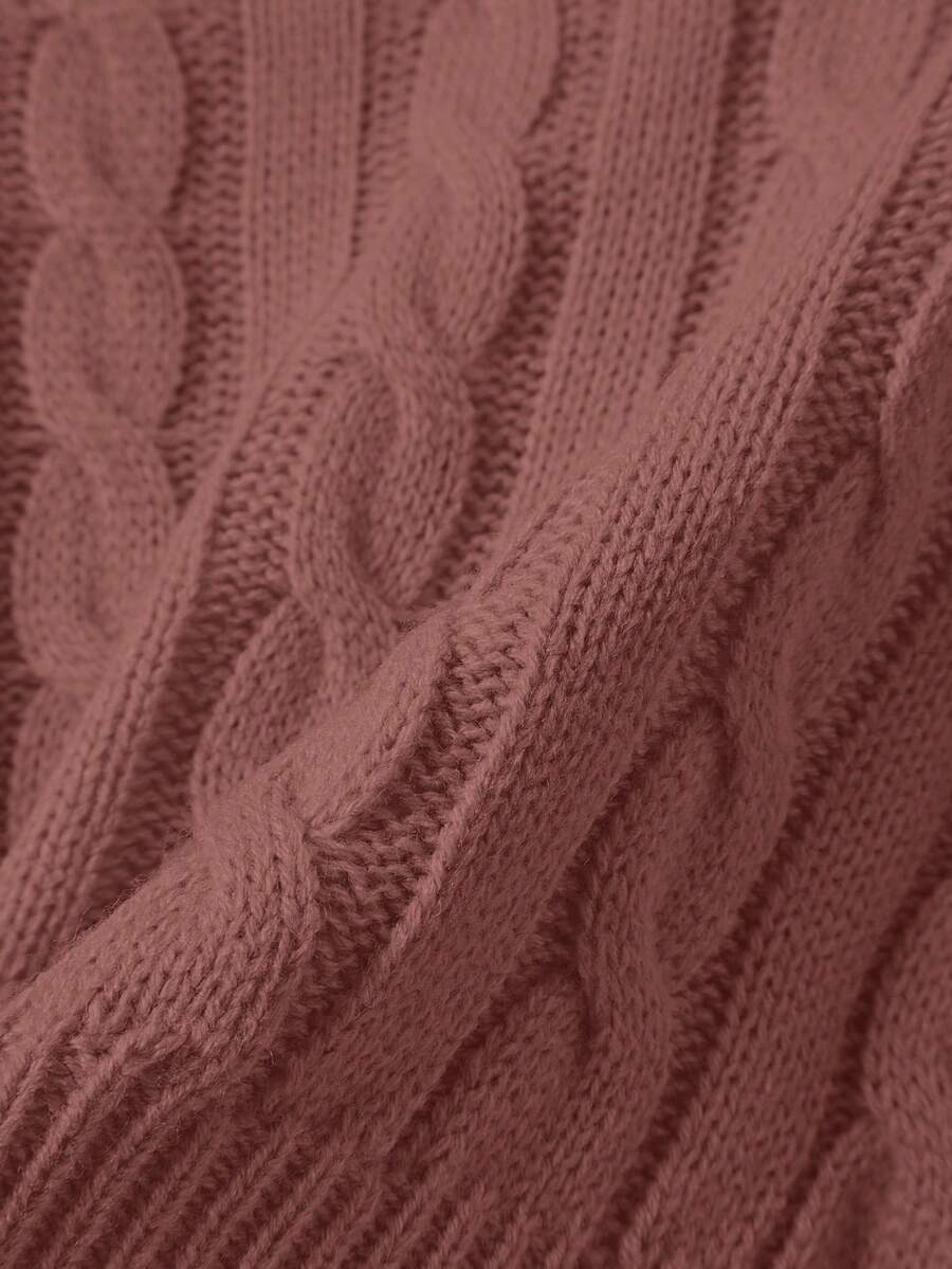 Lune | Cropped Cable Knit Sweater