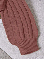 Lune | Cropped Cable Knit Sweater