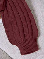 Lune | Cropped Cable Knit Sweater