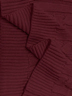 Lune | Cropped Cable Knit Sweater