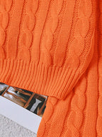 Lune | Cropped Cable Knit Sweater