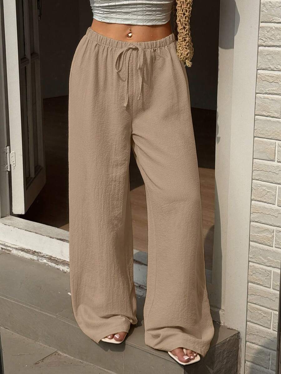 Ivara | Straight-Leg Tie-Waist Pants