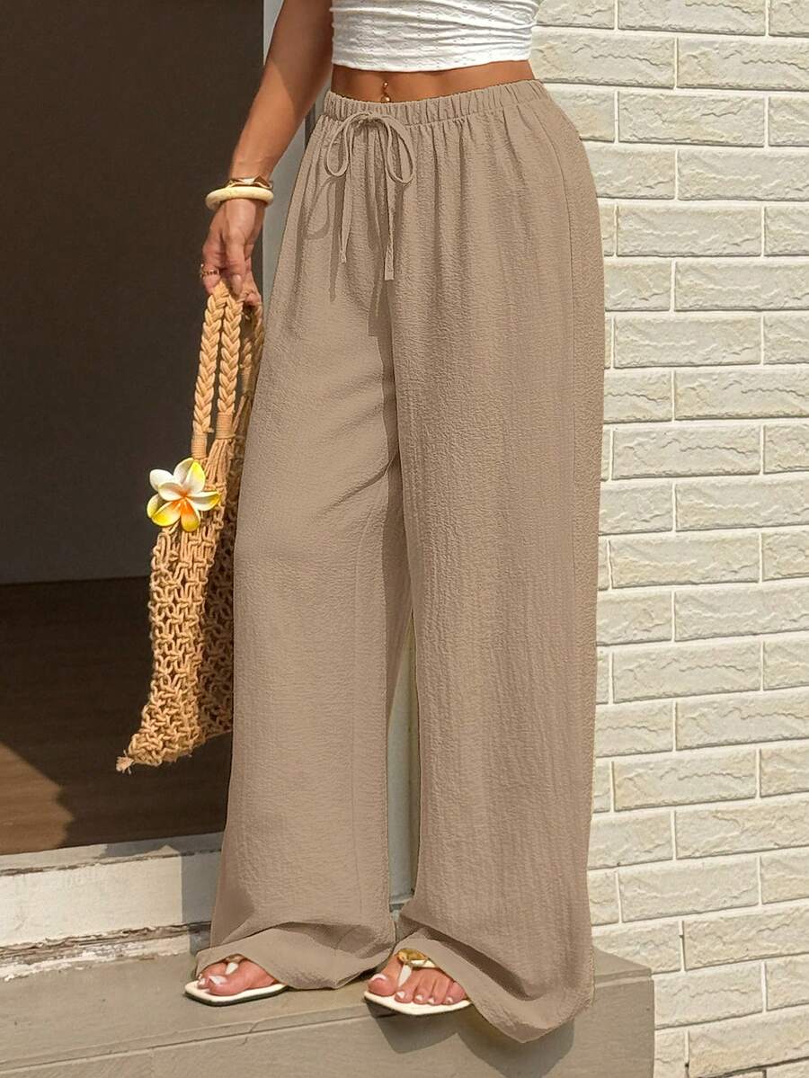 Ivara | Straight-Leg Tie-Waist Pants