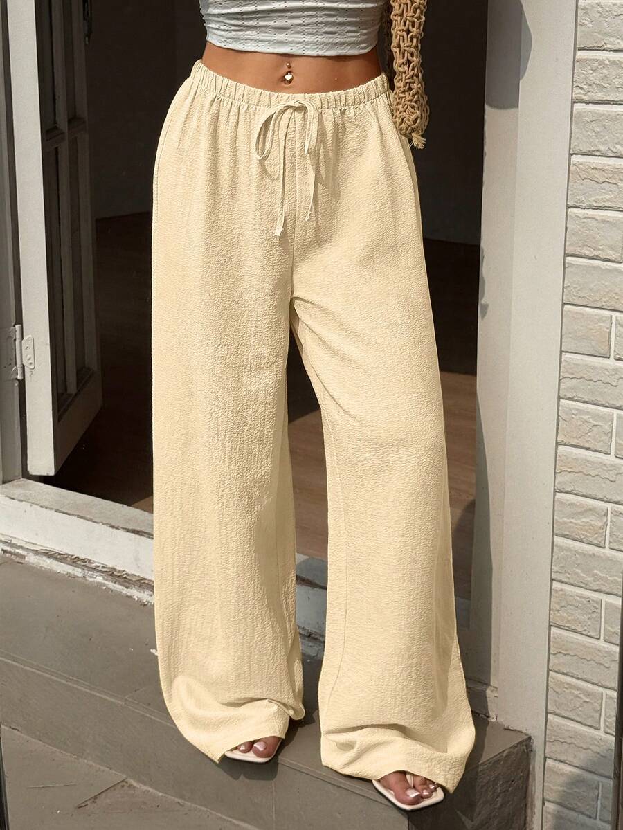 Ivara | Straight-Leg Tie-Waist Pants