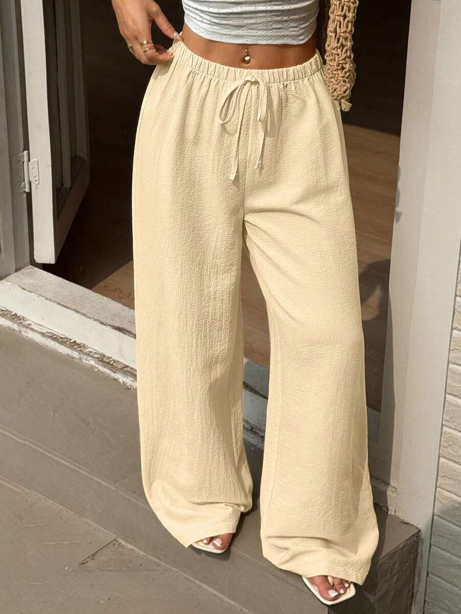 Ivara | Straight-Leg Tie-Waist Pants