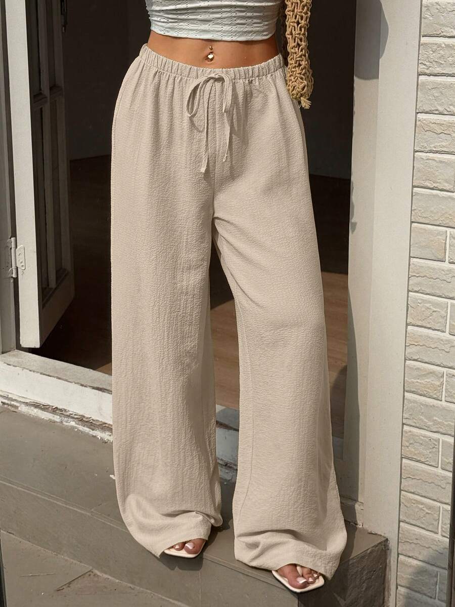 Ivara | Straight-Leg Tie-Waist Pants
