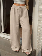 Ivara | Straight-Leg Tie-Waist Pants