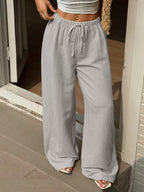 Ivara | Straight-Leg Tie-Waist Pants