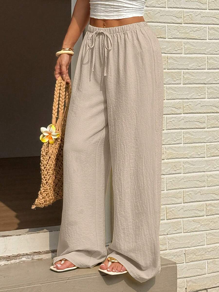 Ivara | Straight-Leg Tie-Waist Pants