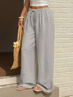 Ivara | Straight-Leg Tie-Waist Pants