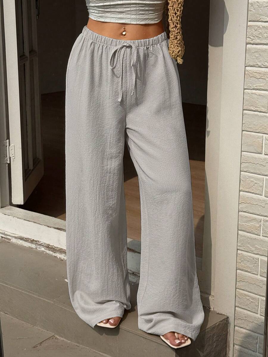 Ivara | Straight-Leg Tie-Waist Pants