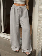 Ivara | Straight-Leg Tie-Waist Pants