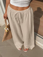 Ivara | Straight-Leg Tie-Waist Pants