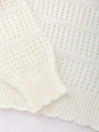 Lune | Cropped Cable Knit Sweater
