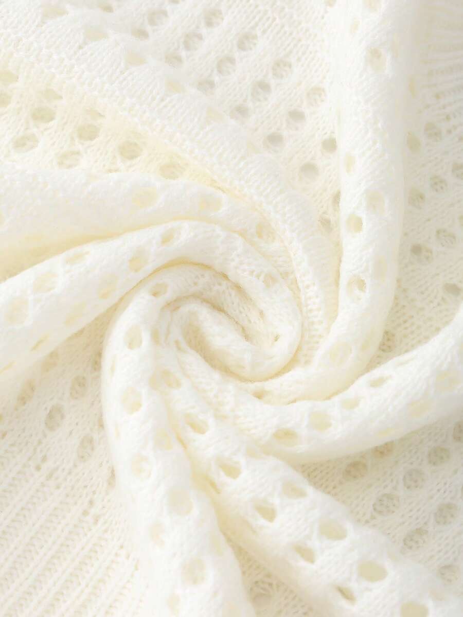 Lune | Cropped Cable Knit Sweater