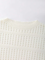 Lune | Cropped Cable Knit Sweater
