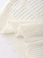 Lune | Cropped Cable Knit Sweater