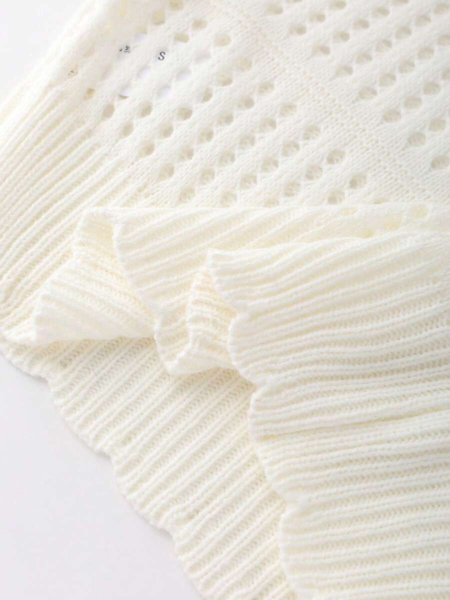 Lune | Cropped Cable Knit Sweater