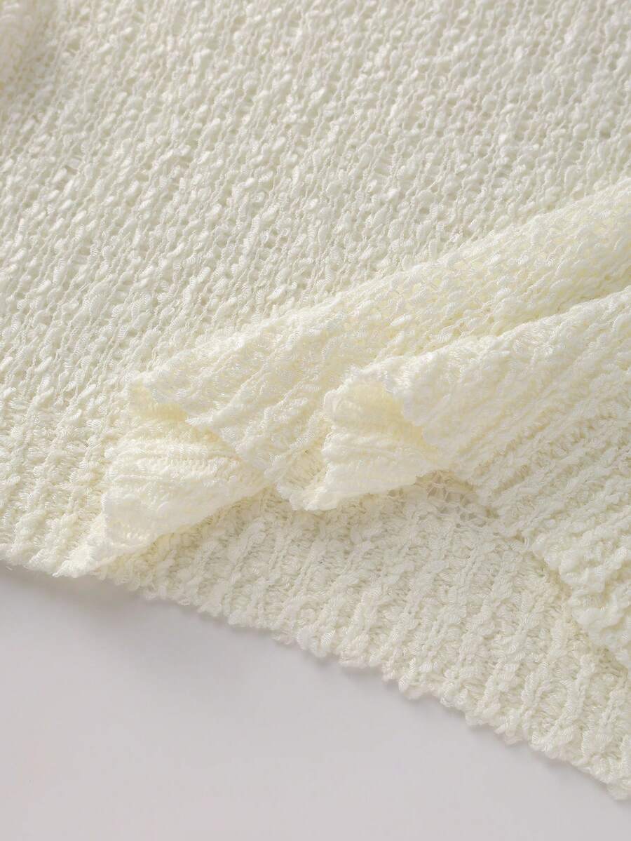 Lune | Cropped Cable Knit Sweater
